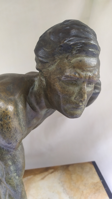sculpture le guetteur regule epoque art deco