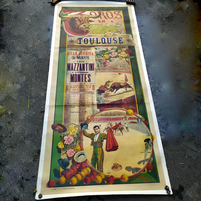 tauromachie affiche toulouse affiche ancienne corrida