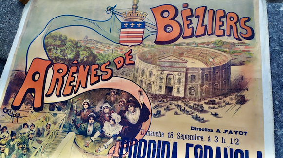 affiche taurine beziers affiche ancienne corrida