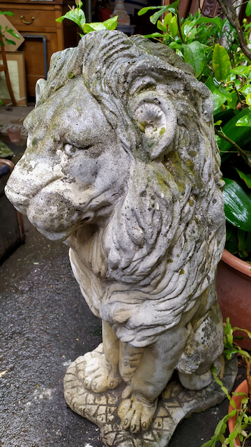 lion en moulage ciment statue jardin lion ciment