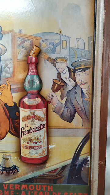 publicité ancienne la framboisette objet de collection publicitaire