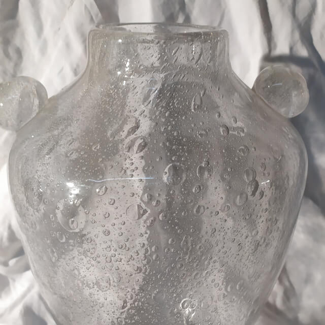 vase epoque art deco vase art deco verre bullé
