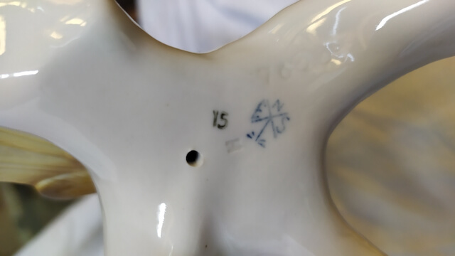 perroquet porcelaine saxe porcelaine