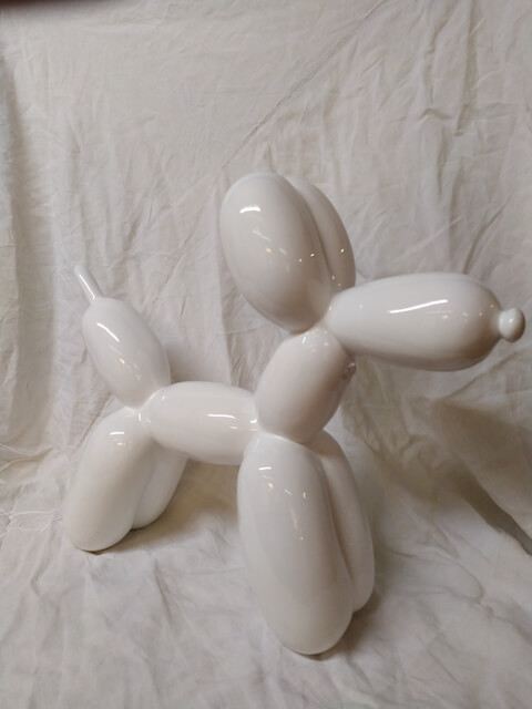 ceramique deco chien ballon de style