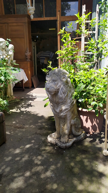 lion deco exterieur sculpture lion reproduction ciment