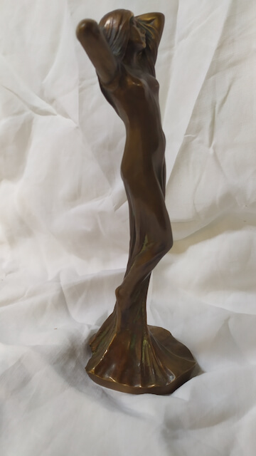 statue bronze bronze feminin art nouveau