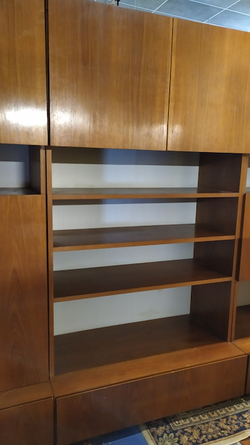 bibliotheque en teck meuble scandinave vintage