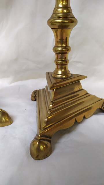 candelabre 17eme bougeoir en bronze