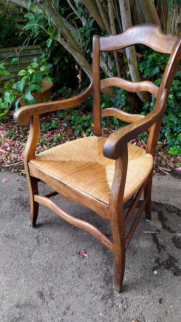 fauteuil fauteuil paillé ancien