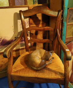 fauteuilpaillee ancien