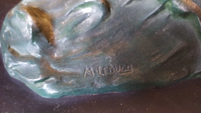 art deco regule mouette de leducq statue regule leducq