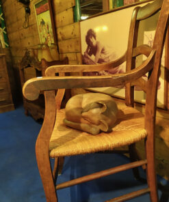 fauteuil rustique paille