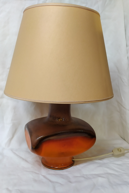 vintage 70 luminaire lampe vintage orange