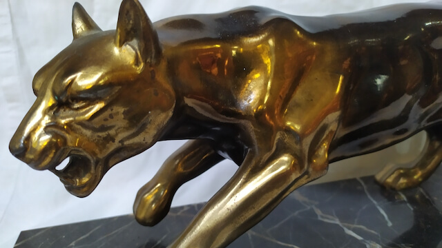 lionne epoque 1930 lionne sculpture art deco