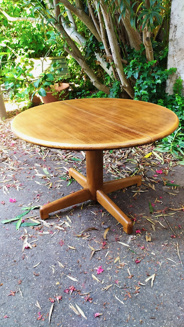 table ronde modulable table vintage scandinave