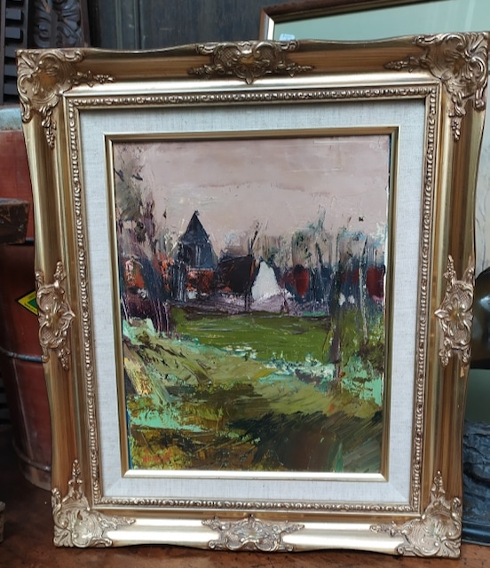huile sur panneau tableau contemporain
