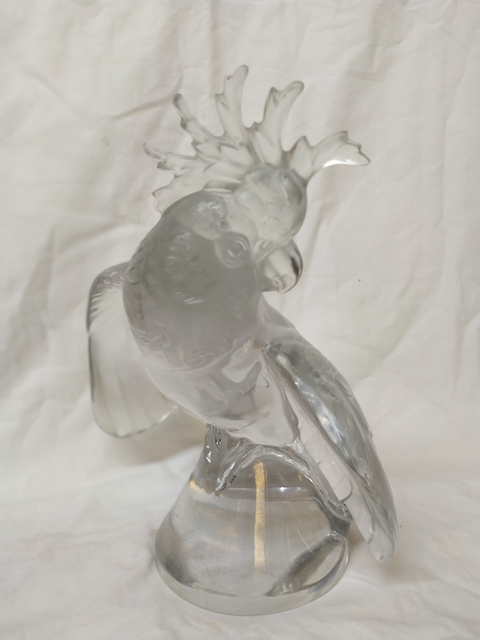 ara cristal perroquet cristal lalique