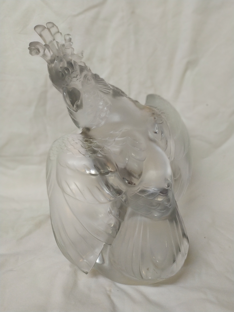 ara cristal lalique cacatoes cristallerie lalique