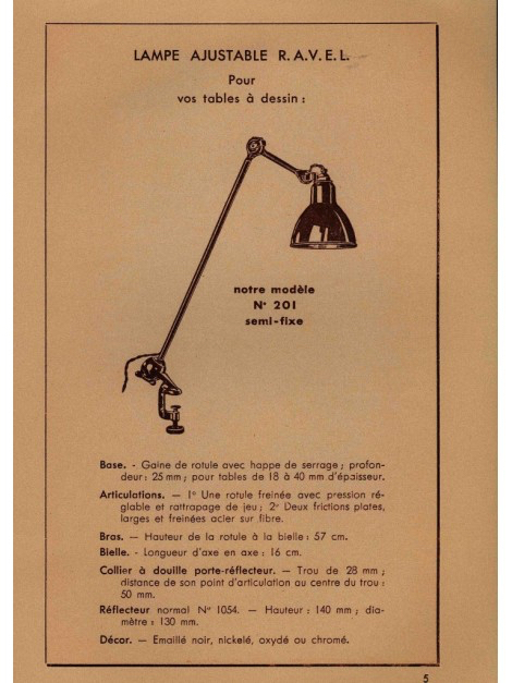 lampe-ancienne-gras-ravel-estampillee-ravel-clamart-modele-201-etau lampe industrielle