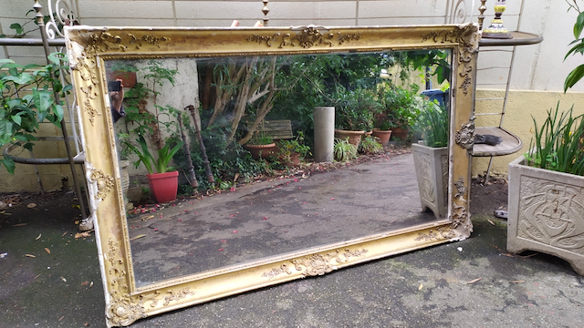 miroir dore Miroir Ancien 1900