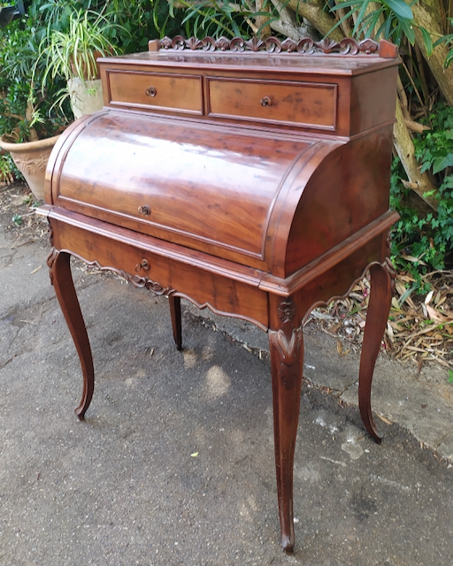bureau ancien Bureau Cylindre Acajou Epoque Napoléon III