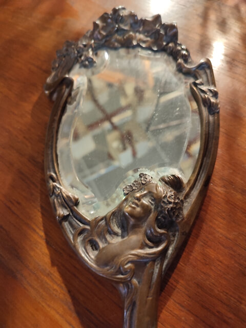 miroir art nouveau Miroir à Main