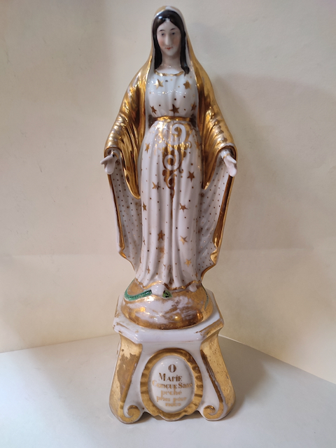 objet du culte Vierge en Porcelaine