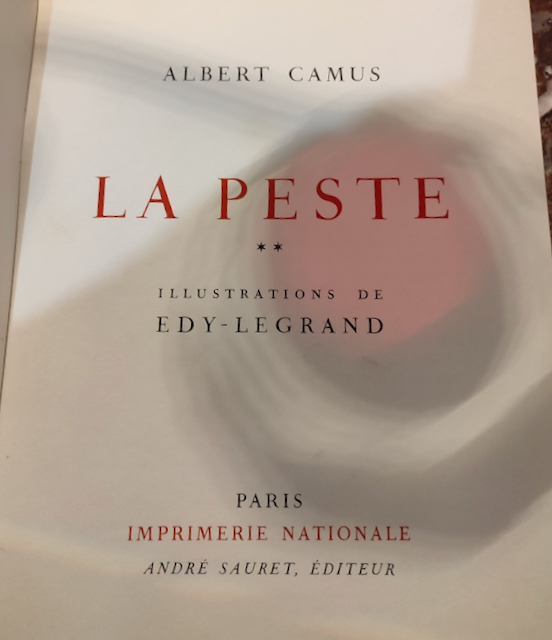 livre ancien Albert Camus " La peste"